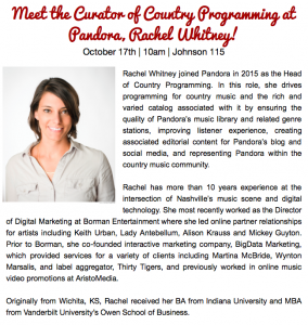 Curator of Country Programming at Pandora