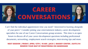 Career Conversations | Entertainment & Music Business @ Jack C. Massey Center | Suite 214