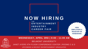 Now Hiring! The Entertainment Industry Career Fair | Upcoming Grads & Recent Alums Only @ Janet Ayers Academic Center | 4th Floor Conference Center | Rooms C & D