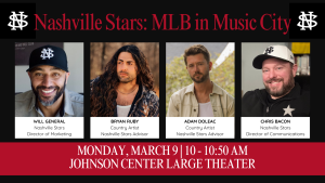 Nashville Stars: MLB in Music City | WellCore Seminar @ Johnson Center Large Theater