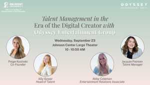 Talent Management in the Era of the Digital Creator with Odyssey Entertainment Group | WellCore Seminar @ Johnson Large Theater