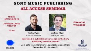Sony Music Publishing Nashville's All Access Program | WellCore Seminar @ Johnson Center Large Theater